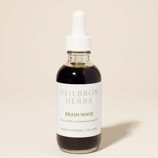 Brain wave tincture with dropper. From Heilbron Herbs.