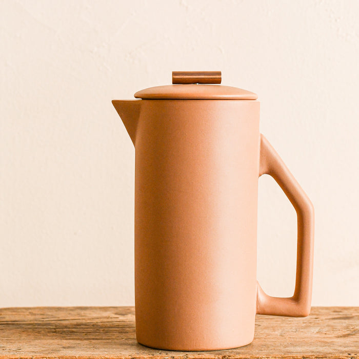 Sand ceramic french press.
