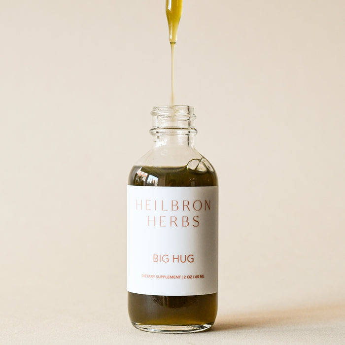 Big Hug tincture with dropper. From Heilbron Herbs.