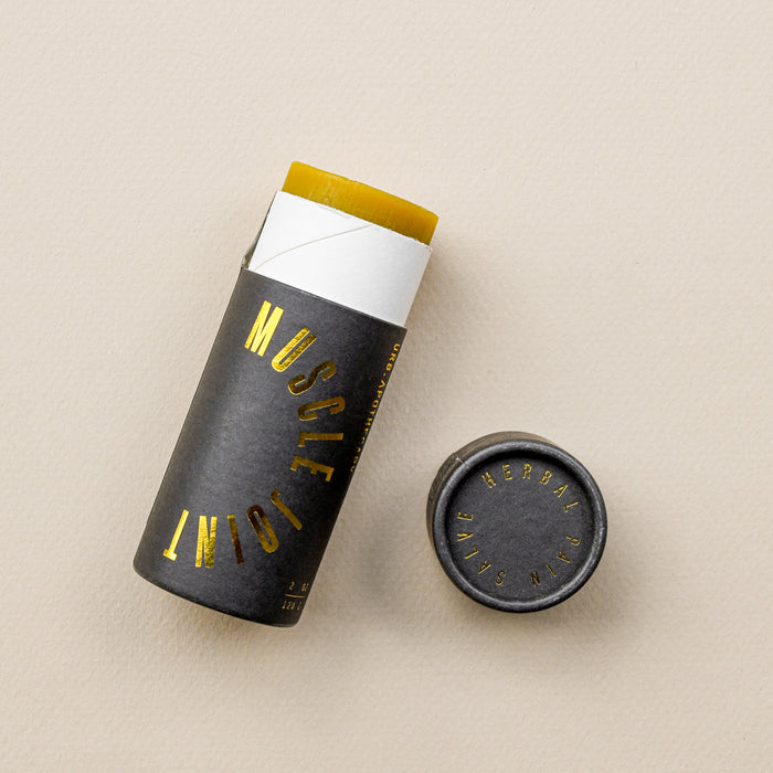 Muscle & Joint Sale Stick from Urb Apothecary in cardboard compostable tube.