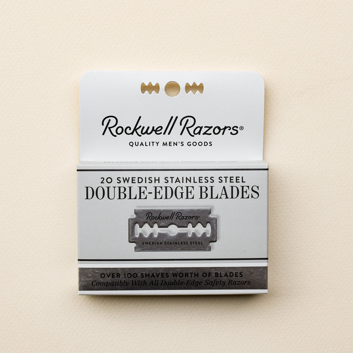 20 pack of rockwell double edge razor blades.
