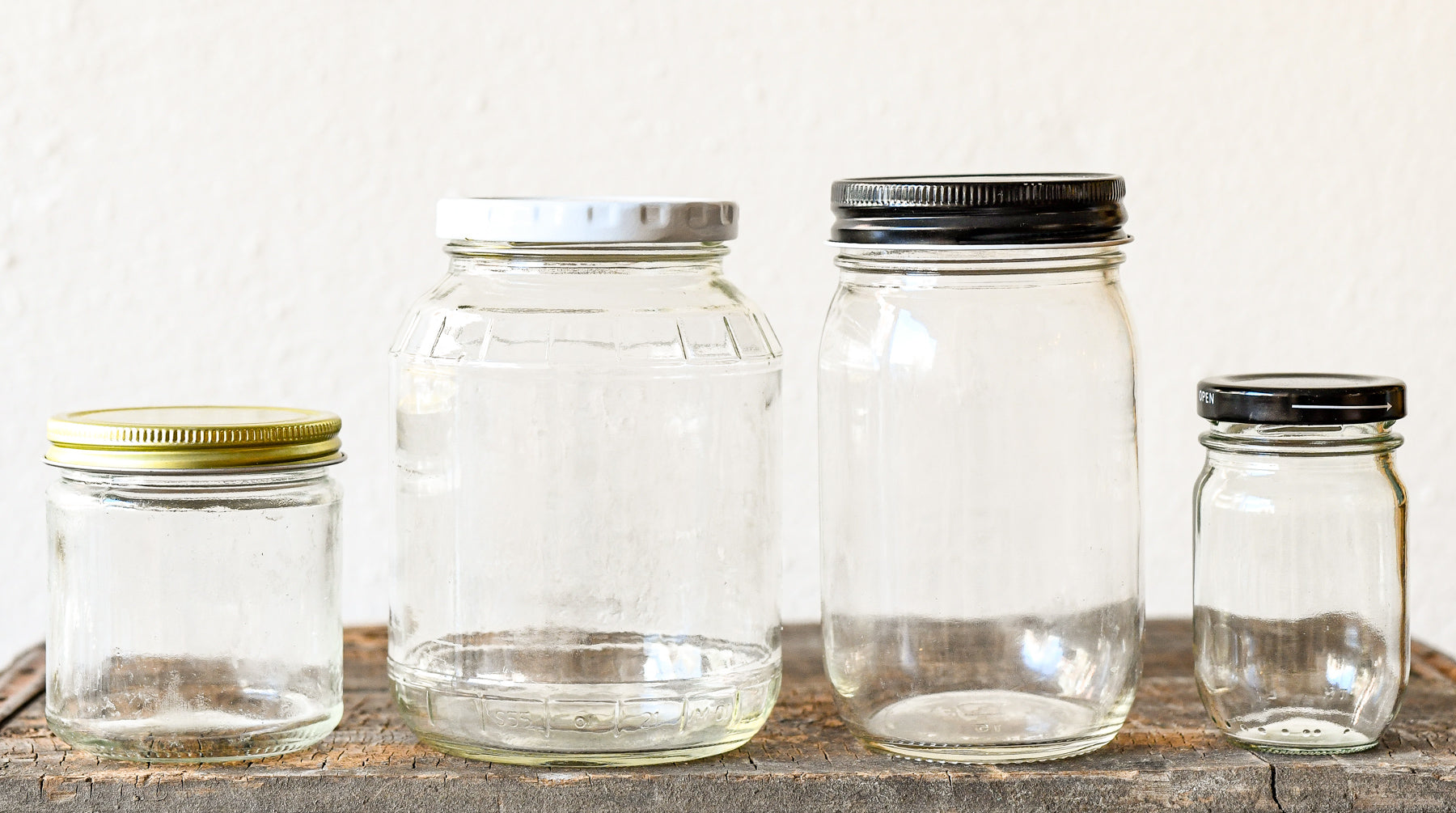 Glass Jars Cleaned to Be Reused and Refilled