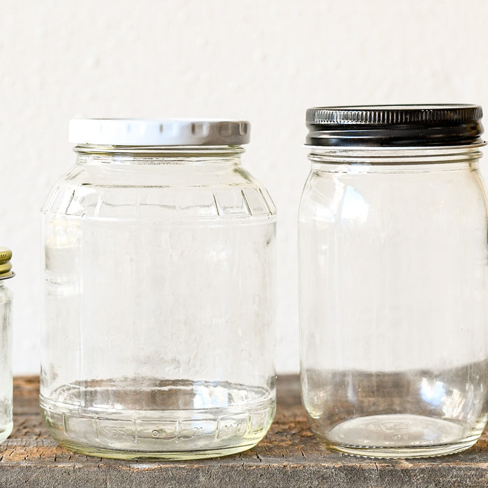 Glass Jars Cleaned to Be Reused and Refilled
