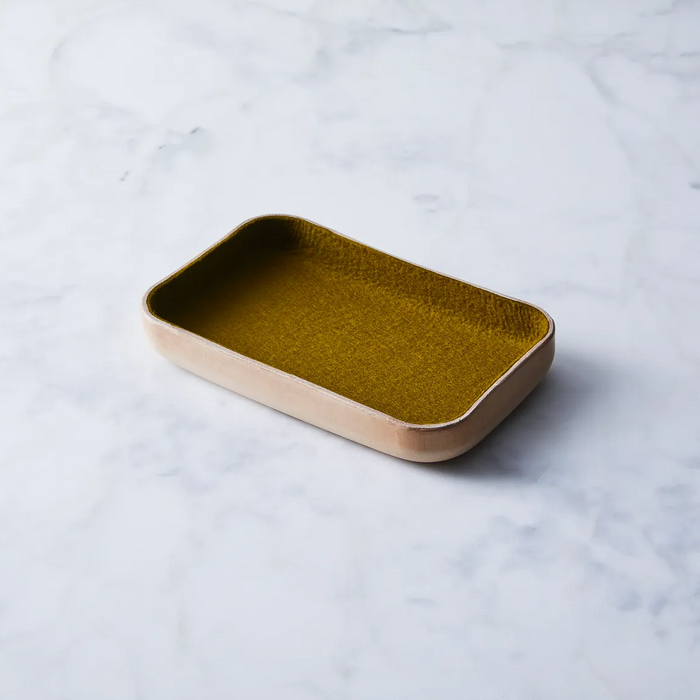 Felt & Leather Catch-All Tray