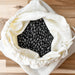 Muslin organic cotton produce bag with beans. 