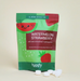 Refillable pouch of Huppy watermelon strawberry toothpaste tabs. 1 month supply.