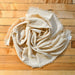 Solid oatmeal plant died raw silk bandana.