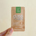Compostable pouch with PVA cleaning pod inside. Glass and Mirror. By Green Llama. Made in Johnson City, TN. 