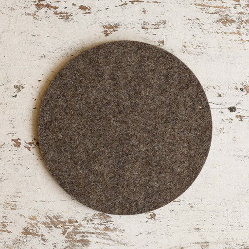 Large Ash Brown wool felted trivet by Graf Lantz.