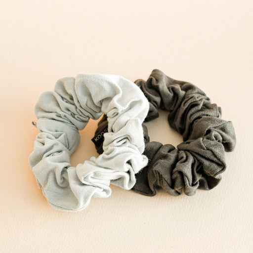 Moon and Shadow organic cotton scrunchies. By Kooshoo.
