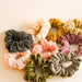 Various colored organic cotton scrunchies. By kooshoo. 