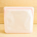 Stasher silicone medical and food grade safe reusable plastic bags. Mega stand up in Pink. 