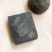 Onyx charcoal facial cleansing bar zero waste unpackaged with Konjac sponge. From No Tox Life. 