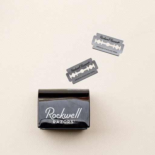 Rockwell razor blades and bank.