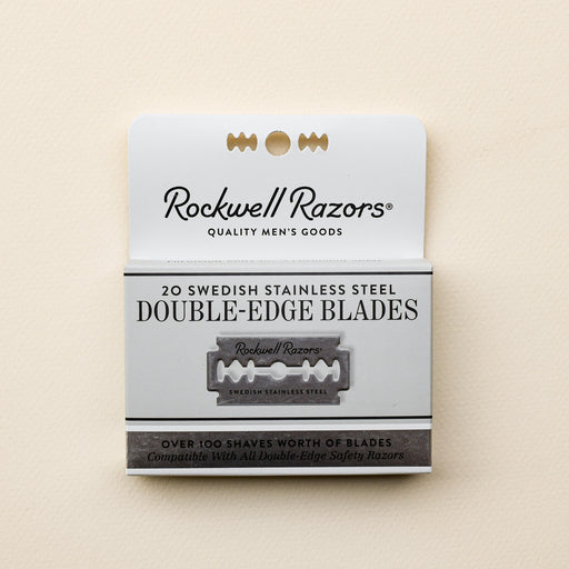 20 pack of rockwell double edge razor blades. 