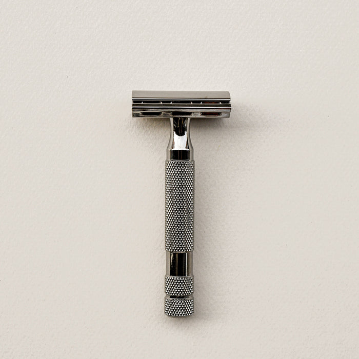 Rockwell 2c safety razor in gunmetal.