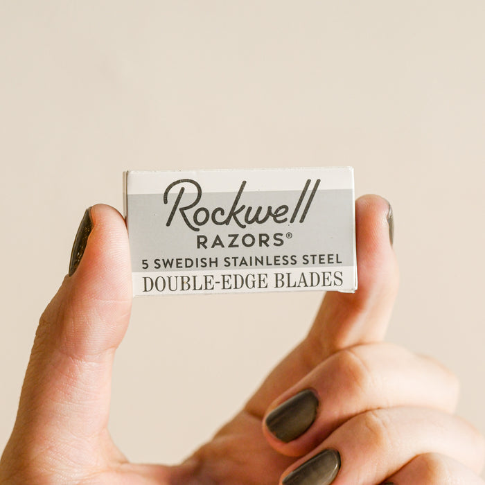 5 pack of Rockwell double edge razor blades.